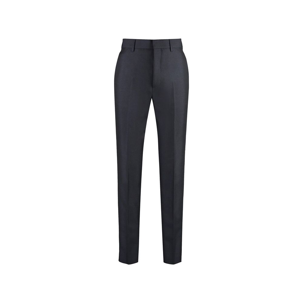 Blue Mohair Dress Pants