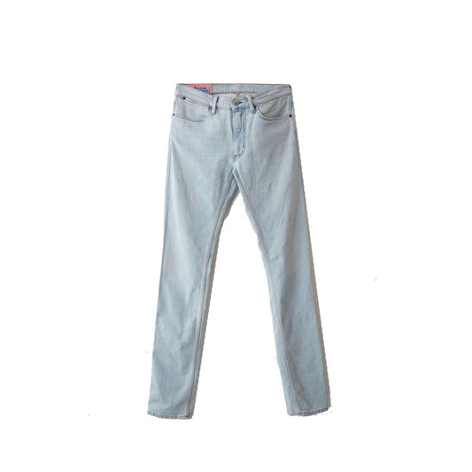 Blue Cotton Skinny Jeans