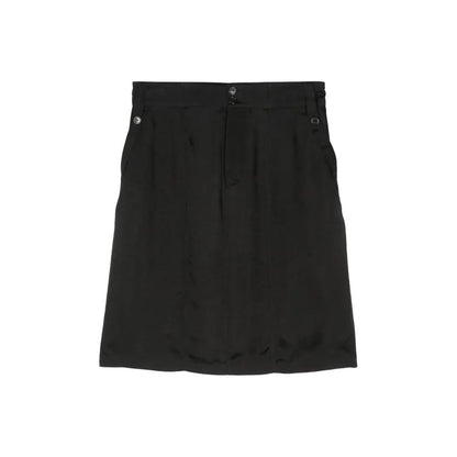 Black Copper Midi Skirt