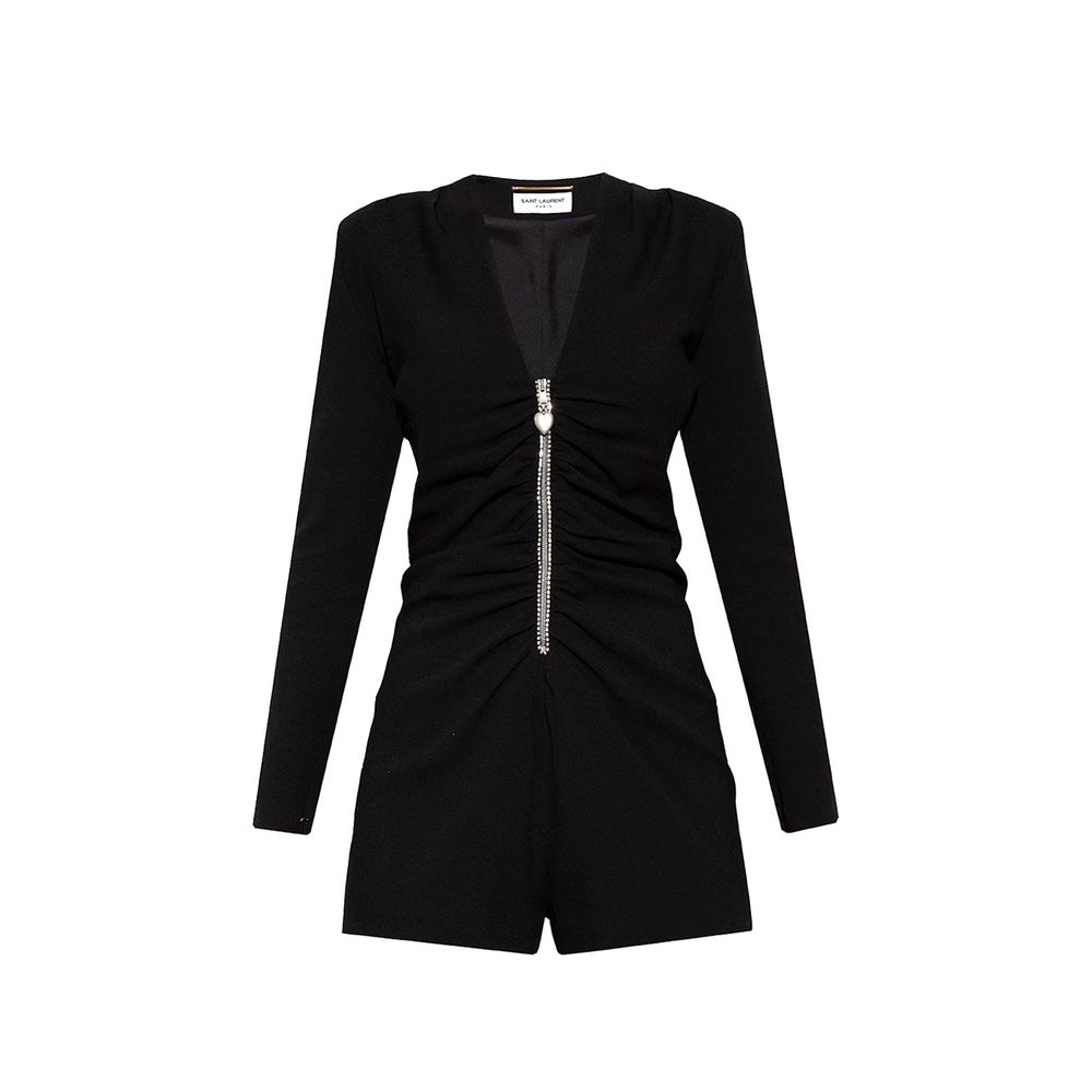 Black Acetate Jumpsuit
