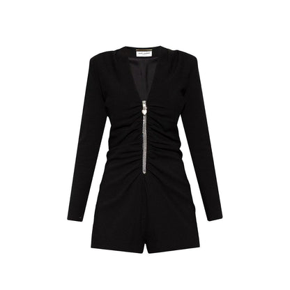 Black Acetate Jumpsuit