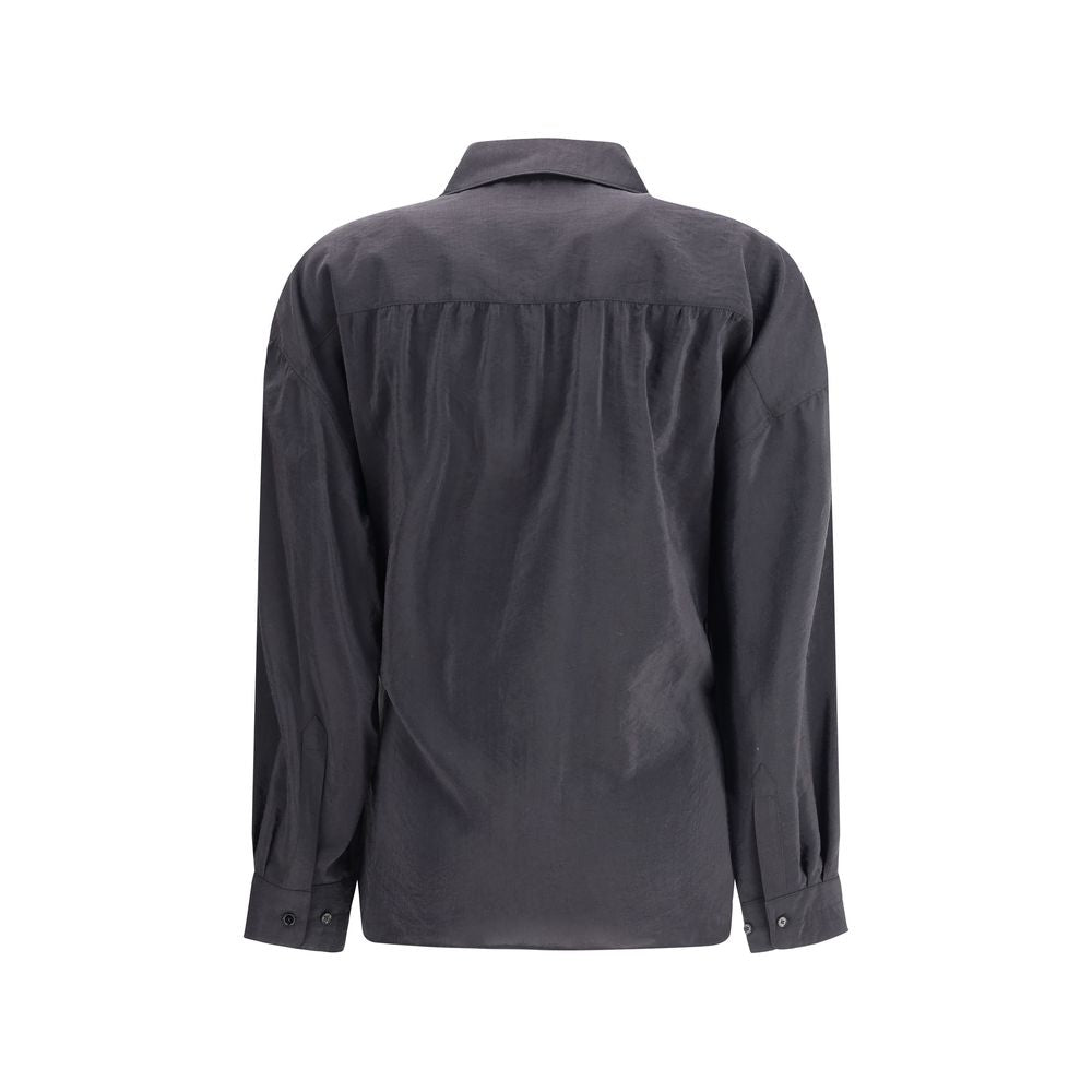 Black Silk Dress Shirt