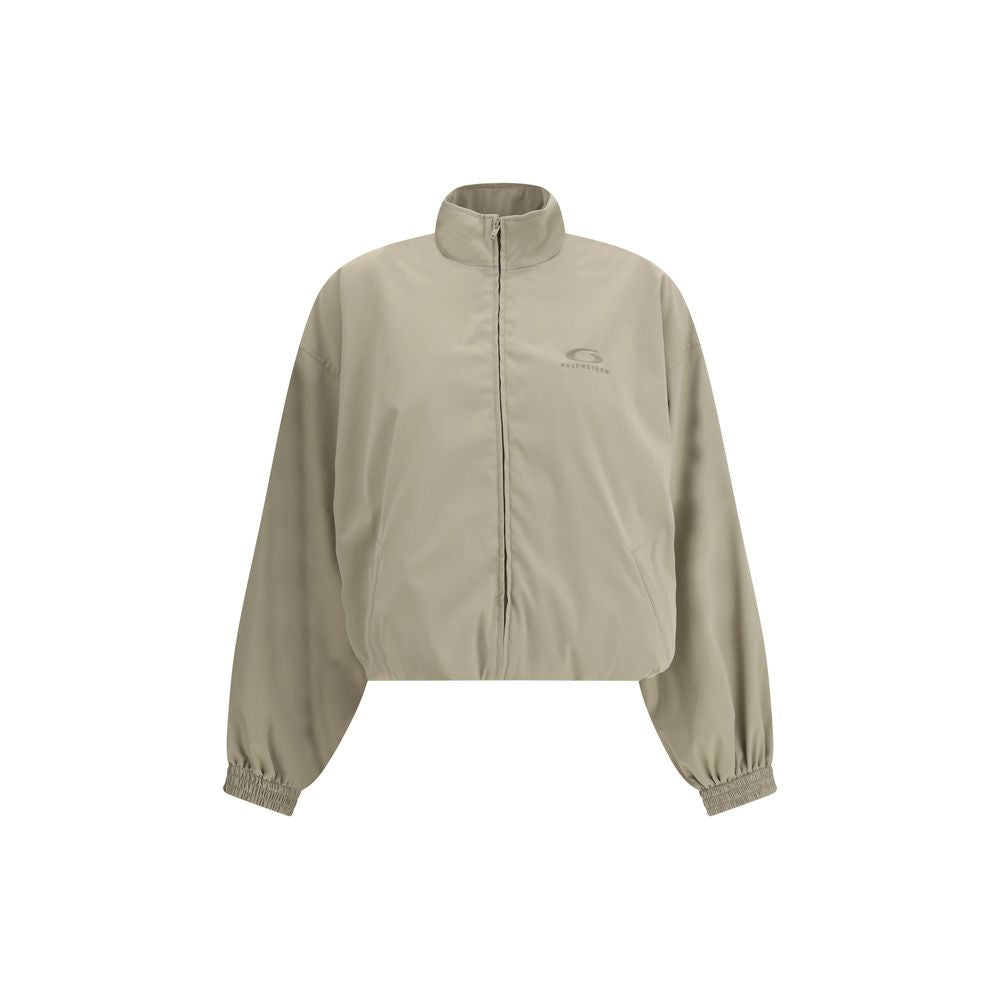 Beige Polyester Shell Jacket