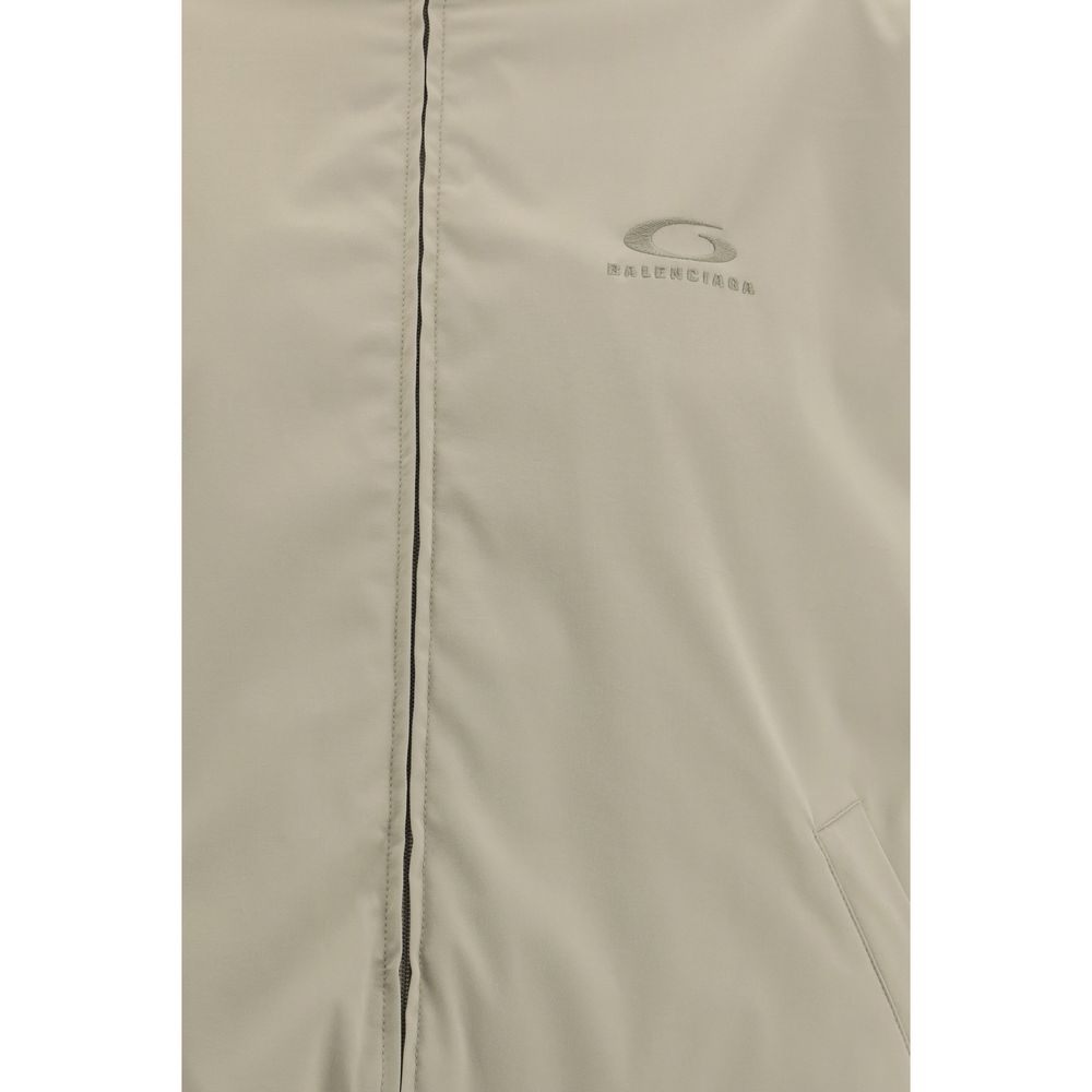 Beige Polyester Shell Jacket