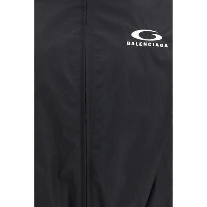 Black Cotton Shell Jacket
