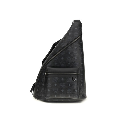Black Fabric Shoulder Bag