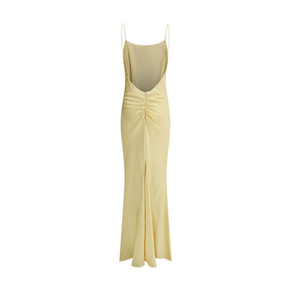 Bicolor Polyester Long Dress