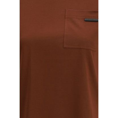 Brown Cotton T-Shirt