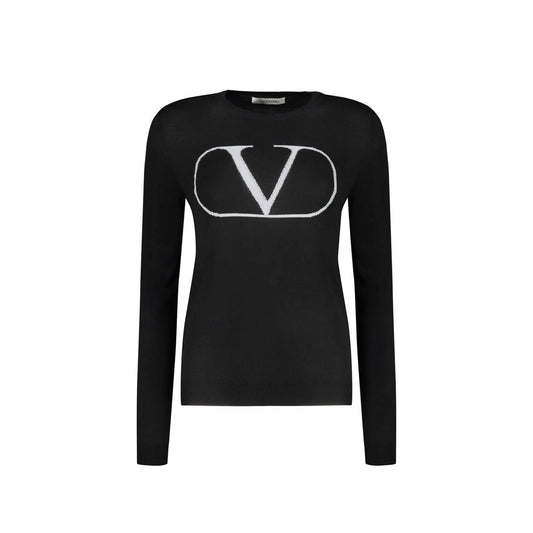 Black Virgin Wool Sweatshirt