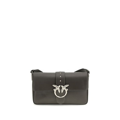 Bicolor Leather Shoulder Bag