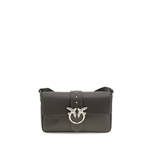 Bicolor Leather Shoulder Bag