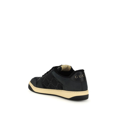 Blue Cotton Low Top Sneakers
