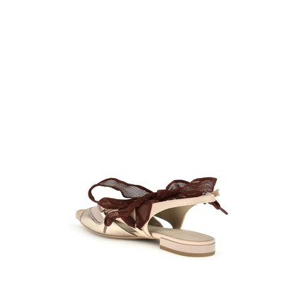 Multicolor Calf Leather Bos Taurus Ballet Flats