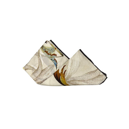Beige Silk Scarf