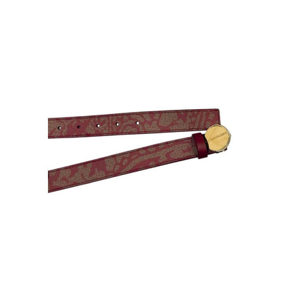 Red Genuine Leather Women Belt