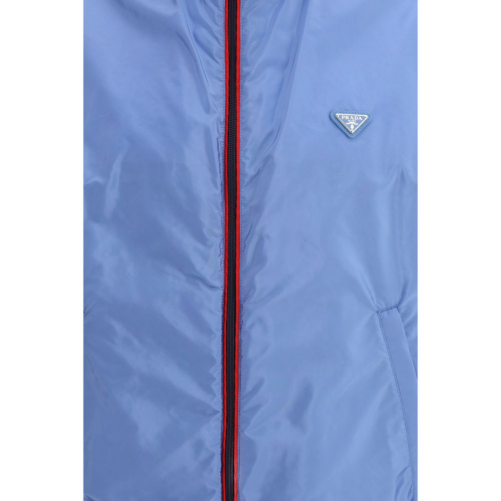 Blue Recycled Polyamide Shell Jacket
