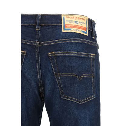 Blue Cotton Relaxed Fit Jeans