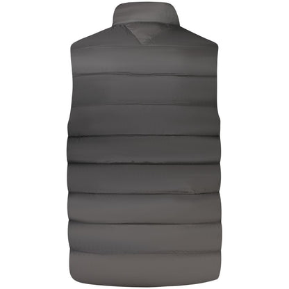 Black Nylon Men's Vest Jacket
