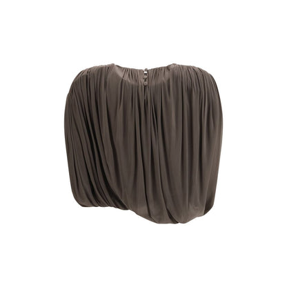 Brown Copper Sleeveles T-Shirt