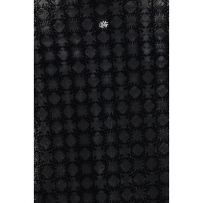 Black Polyester Pattern Shirt