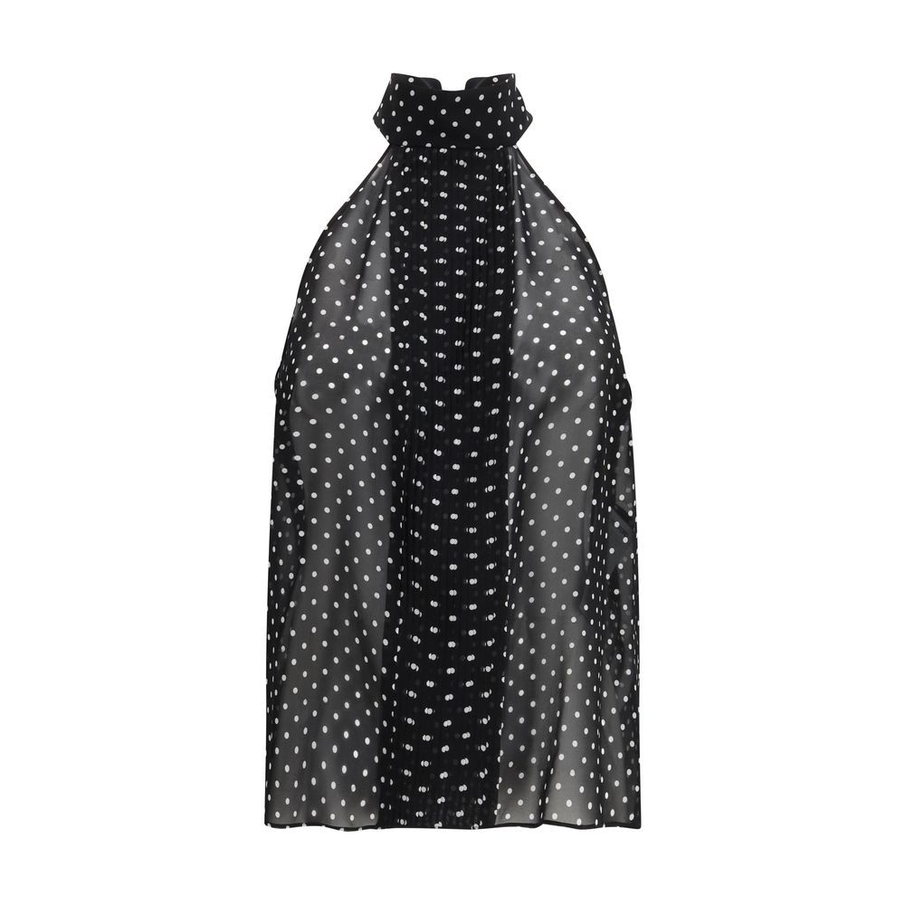 Black Silk Pattern Shirt