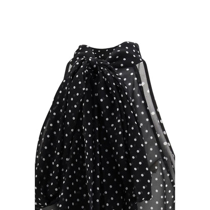 Black Silk Pattern Shirt