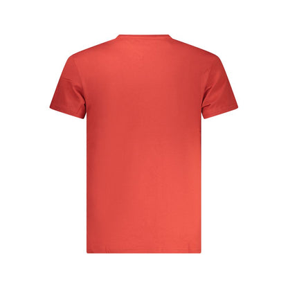 Red Cotton Mens T-Shirt