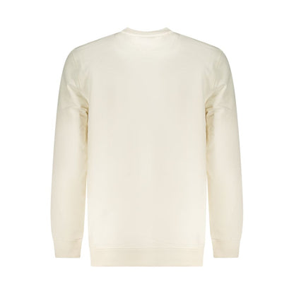 White Cotton Men Sweatshirt