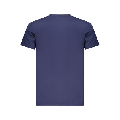 Blu Cotton Men T-Shirt