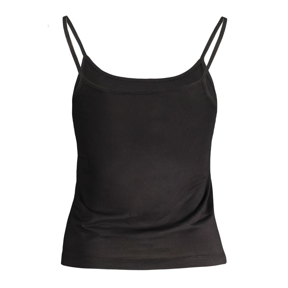 Black Cotton Women's Tank Top
