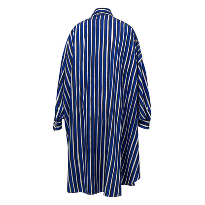 Blue Textile Long Dress