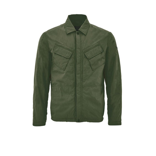 Green Polyester Coat