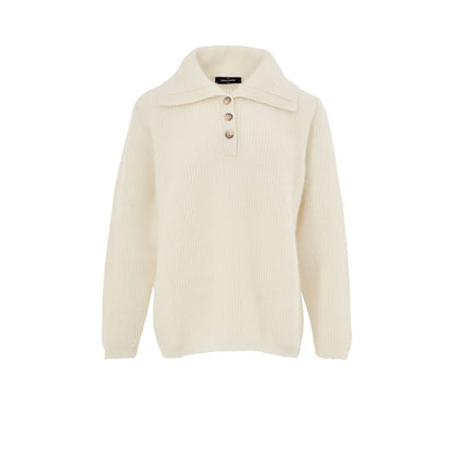 White Wool Polo Shirt
