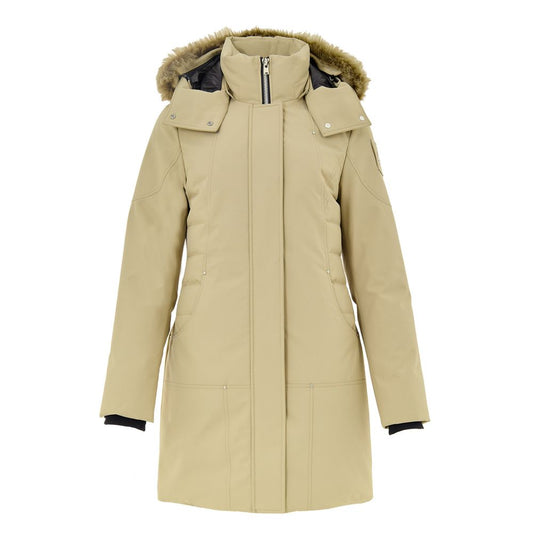 Beige Cotton Parka