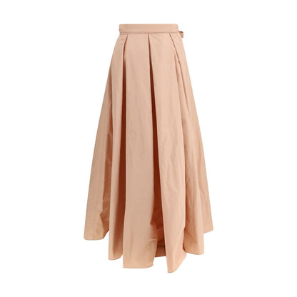 Multicolor Polyester Long Skirt
