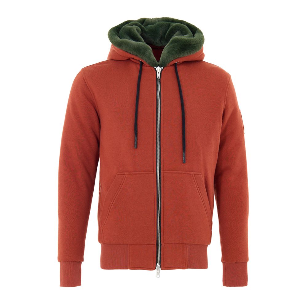 Orange Cotton Hoodie