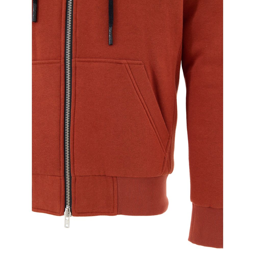 Orange Cotton Hoodie