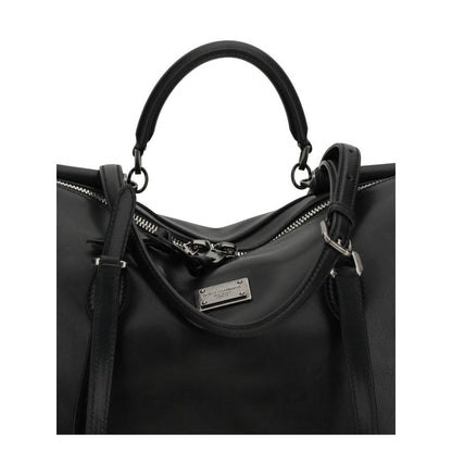 Black Calf Leather Bos Taurus Shoulder Bag