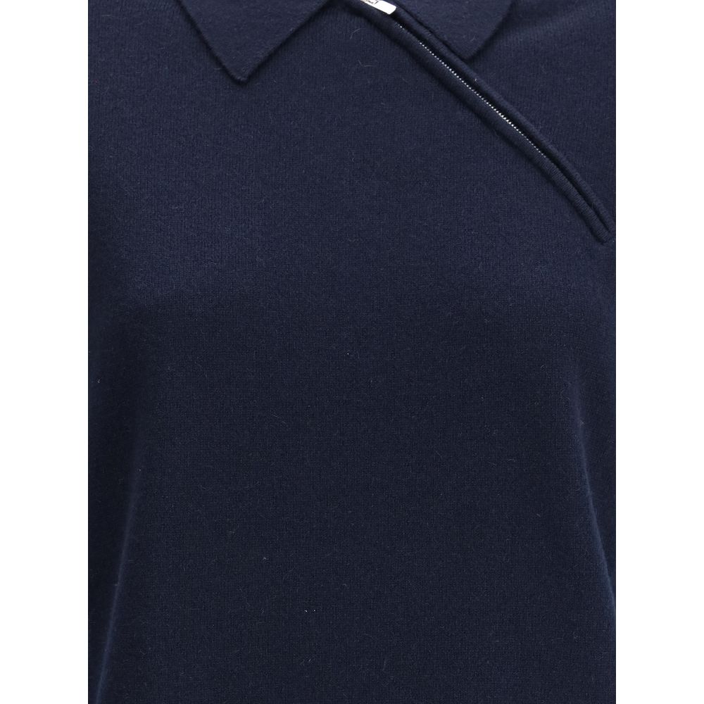 Blue Cashmere Sweatshirt