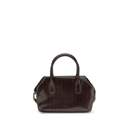 Brown Polyethylene Shoulder Bag