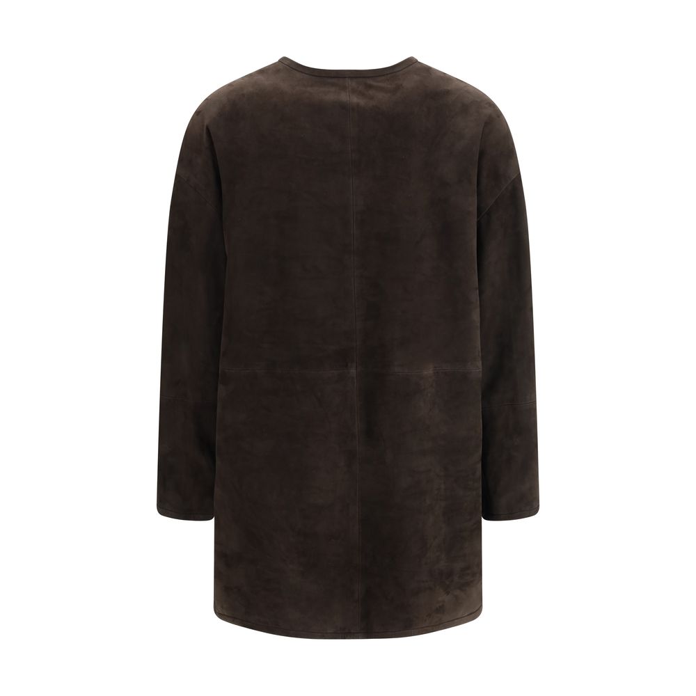 Brown Goatskin Coat