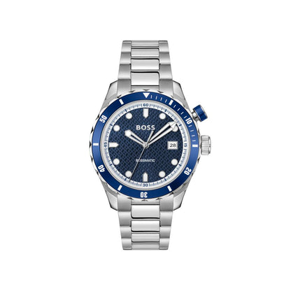 Gray Stainless Steel Dress Watch