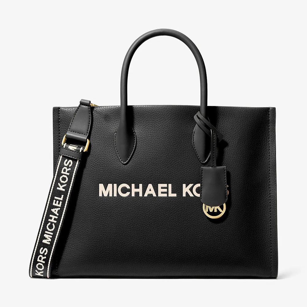 Black Leather Tote Bag