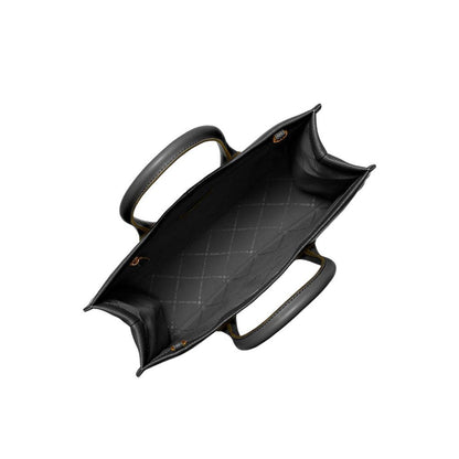 Black Leather Tote Bag