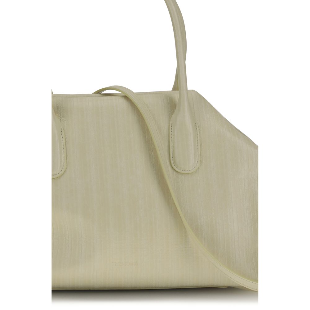 Cream Polyethylene Shoulder Bag