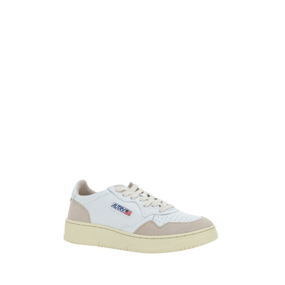 White Calf Leather Bos Taurus Low Top Sneakers