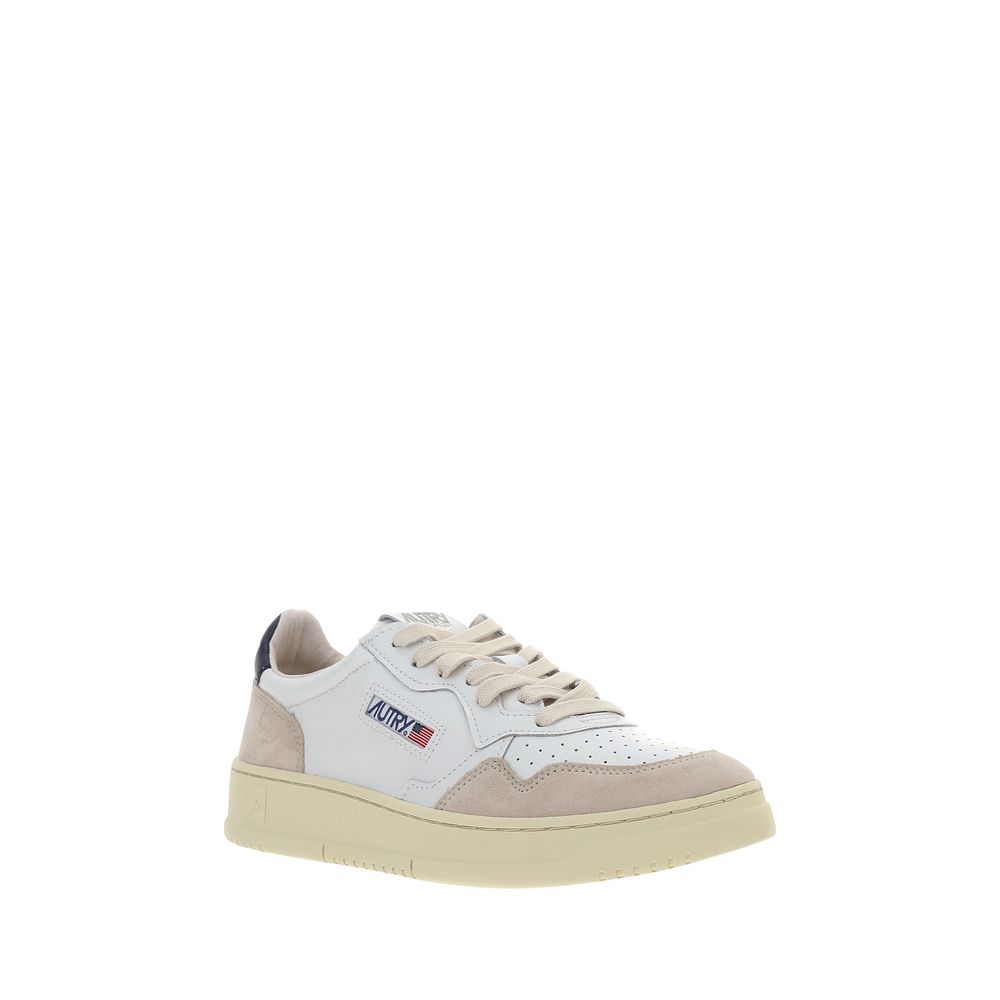 White Rubber Low Top Sneakers