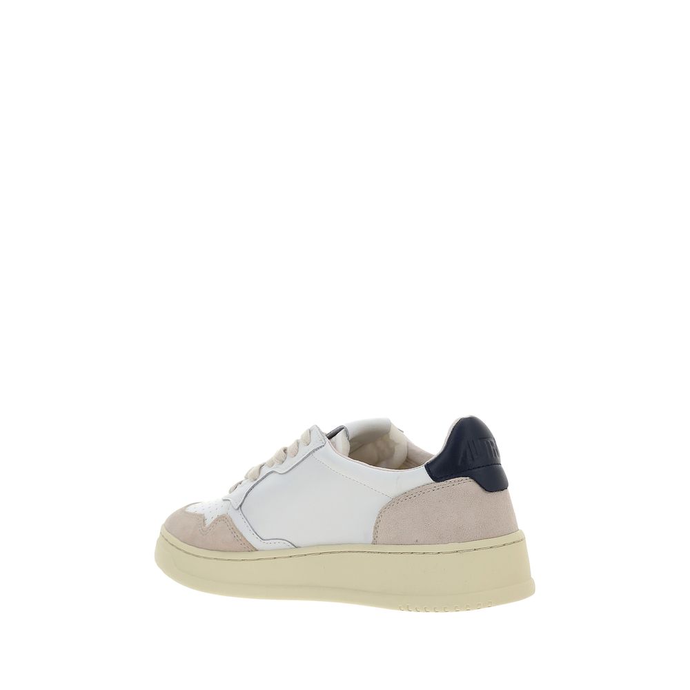 White Rubber Low Top Sneakers