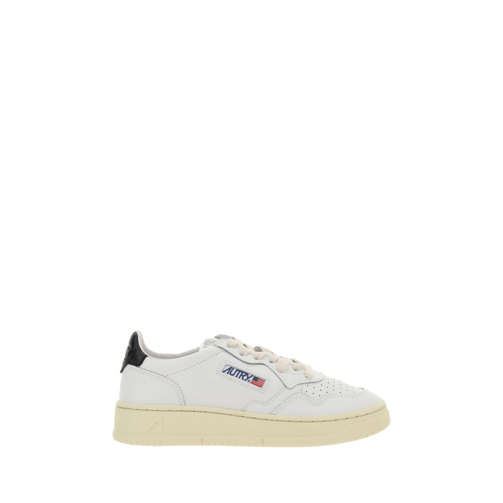 White Calf Leather Bos Taurus Low Top Sneakers