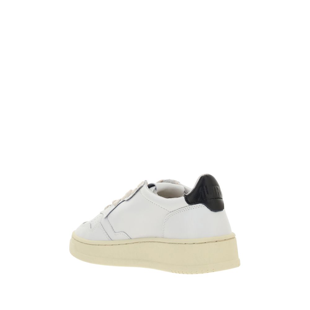White Calf Leather Bos Taurus Low Top Sneakers